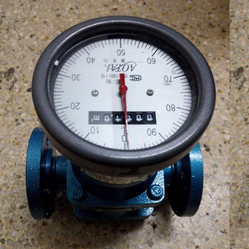 LL-40腰轮流量计,DN40法兰连接,远传型,回零型,不锈钢防腐流量计