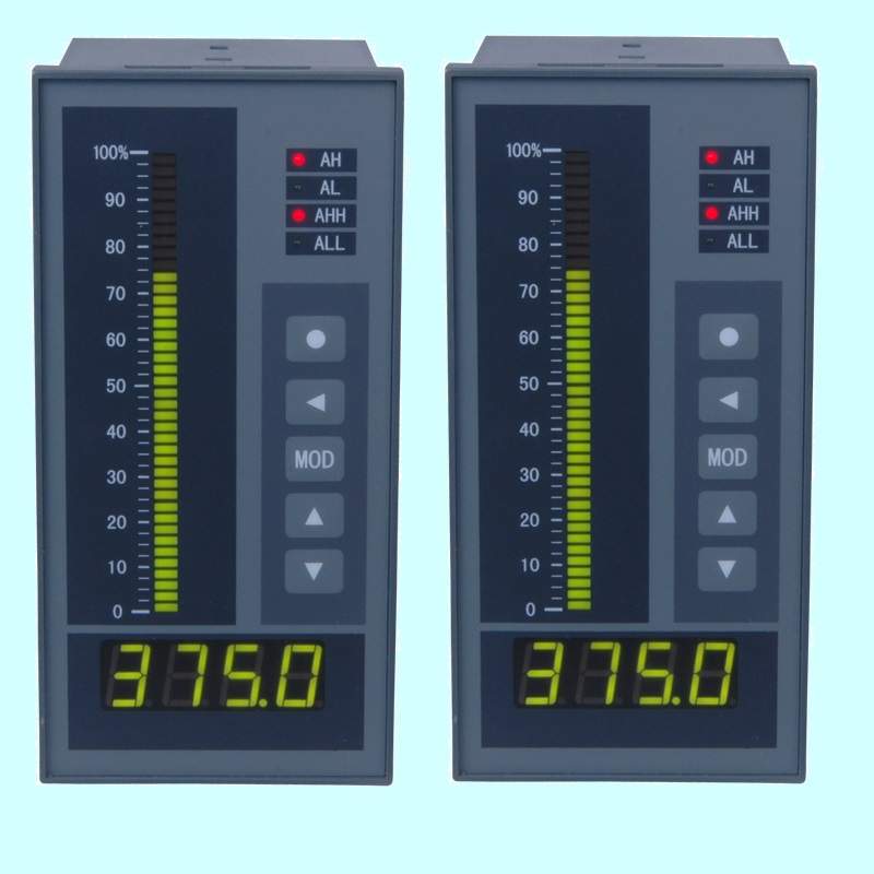 XST系列单通道热工仪表,带光柱显示,报警输出,0.2级显示仪