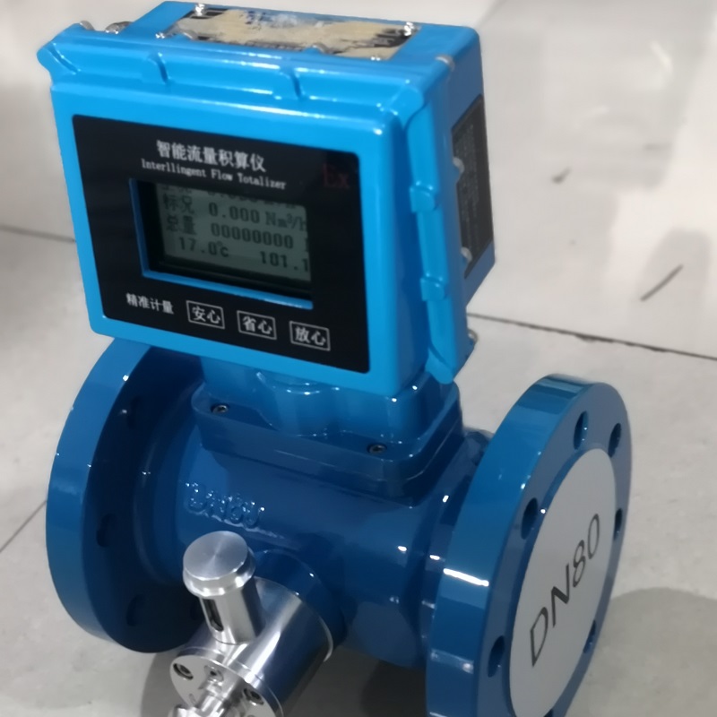 温度压力补偿型气体涡轮流量计,方表头防爆气体涡轮流量计