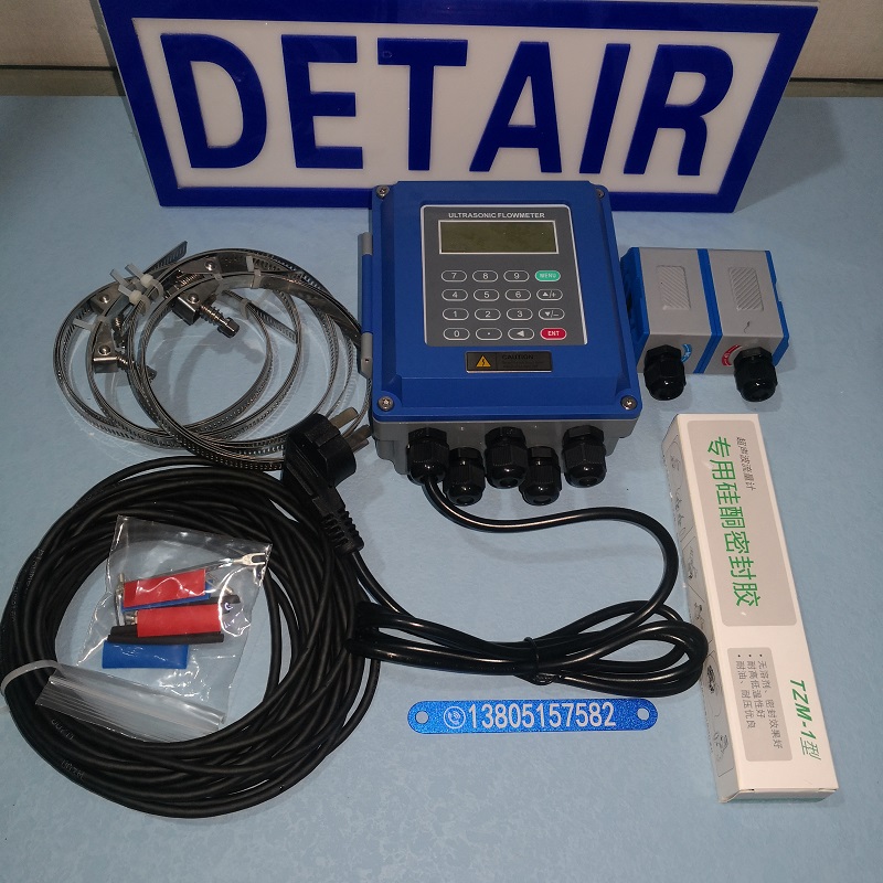 超声波流量计TUF-2000新款分体壁挂式,外夹式小型中型常温流量计